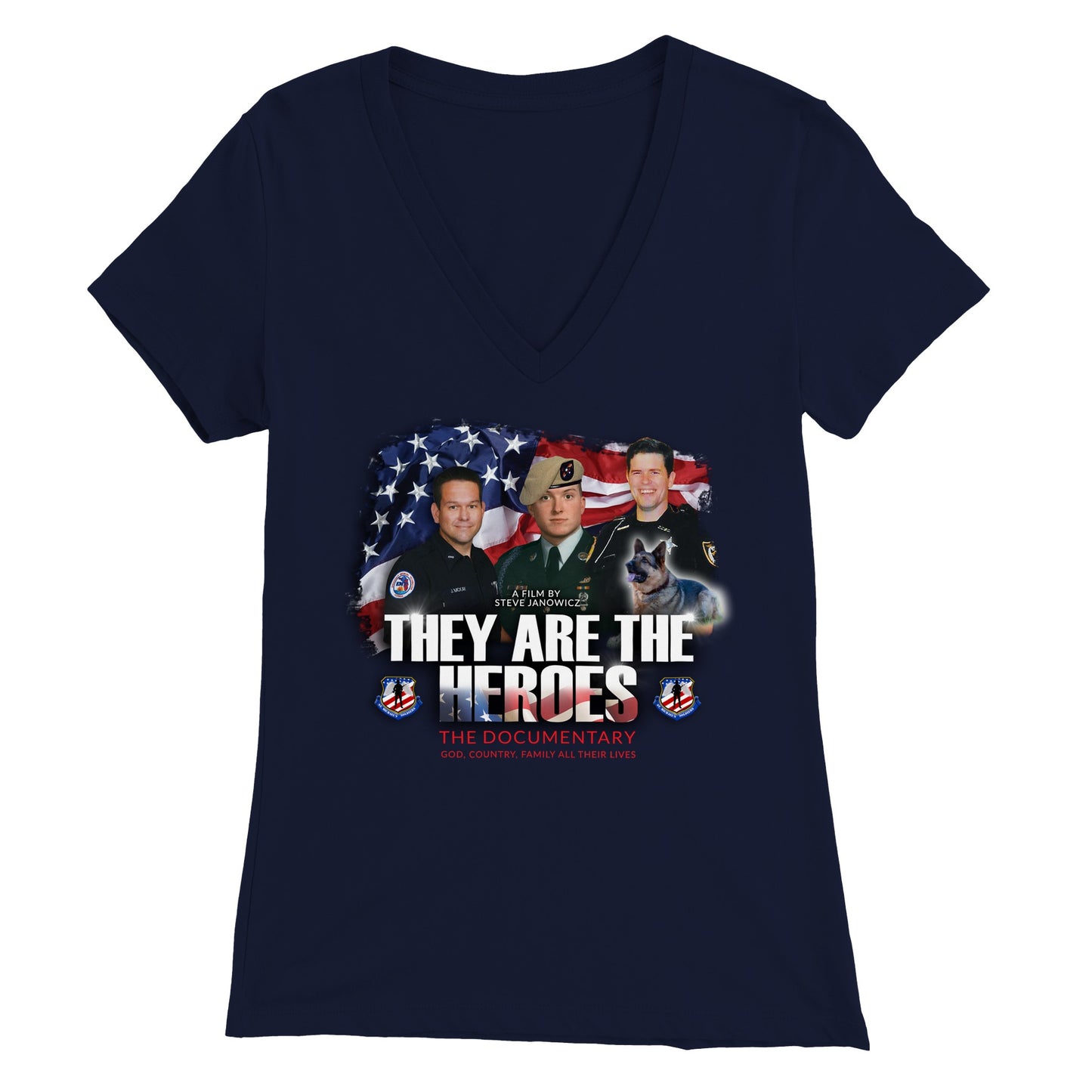 Hereos - Premium Womens V-Neck T-shirt