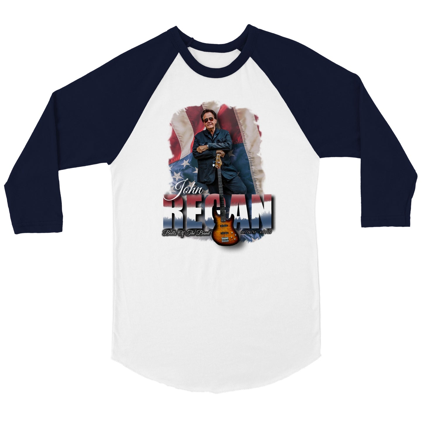 John Regan (America) Unisex 3/4 sleeve Raglan T-shirt