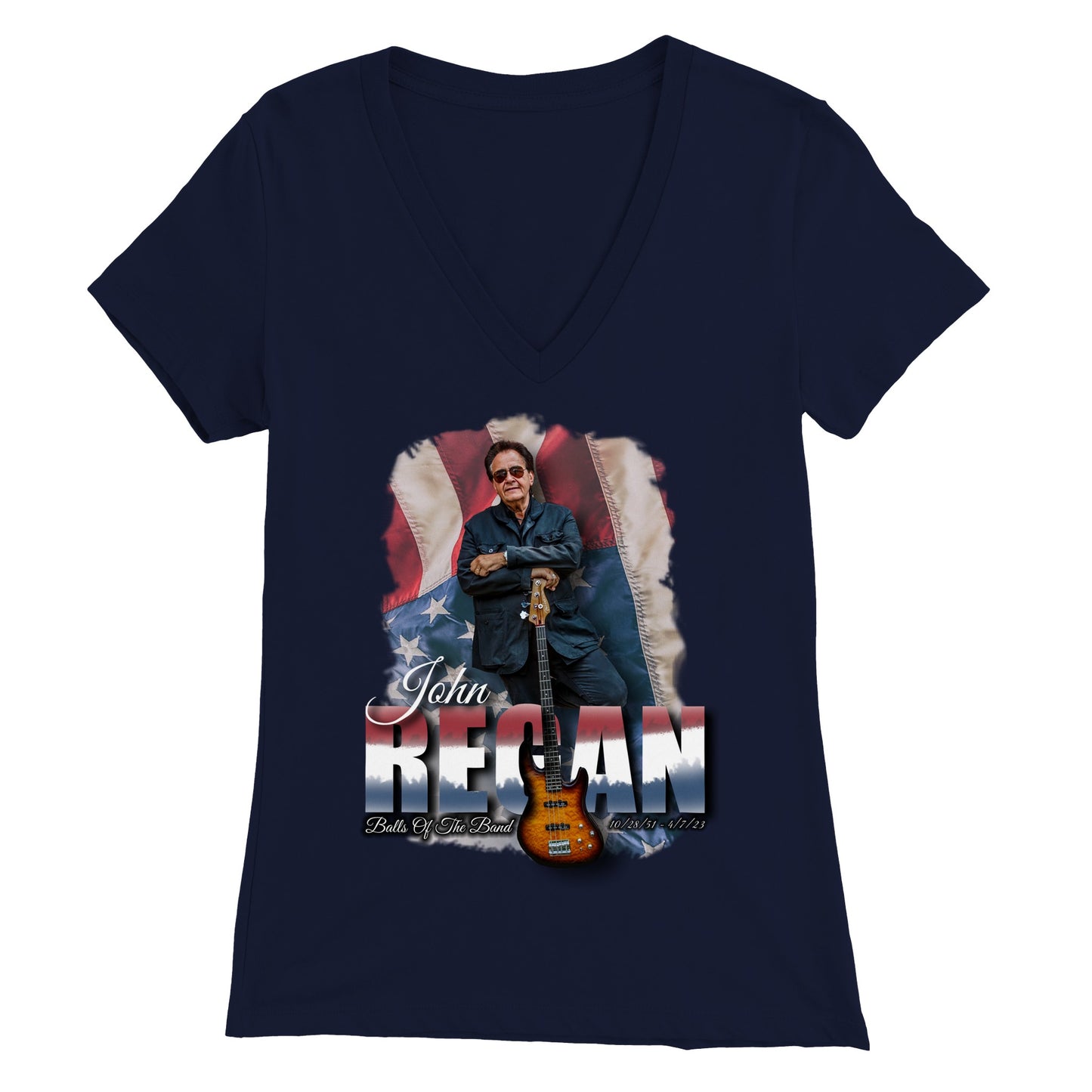John Regan (America) Premium Womens V-Neck T-shirt