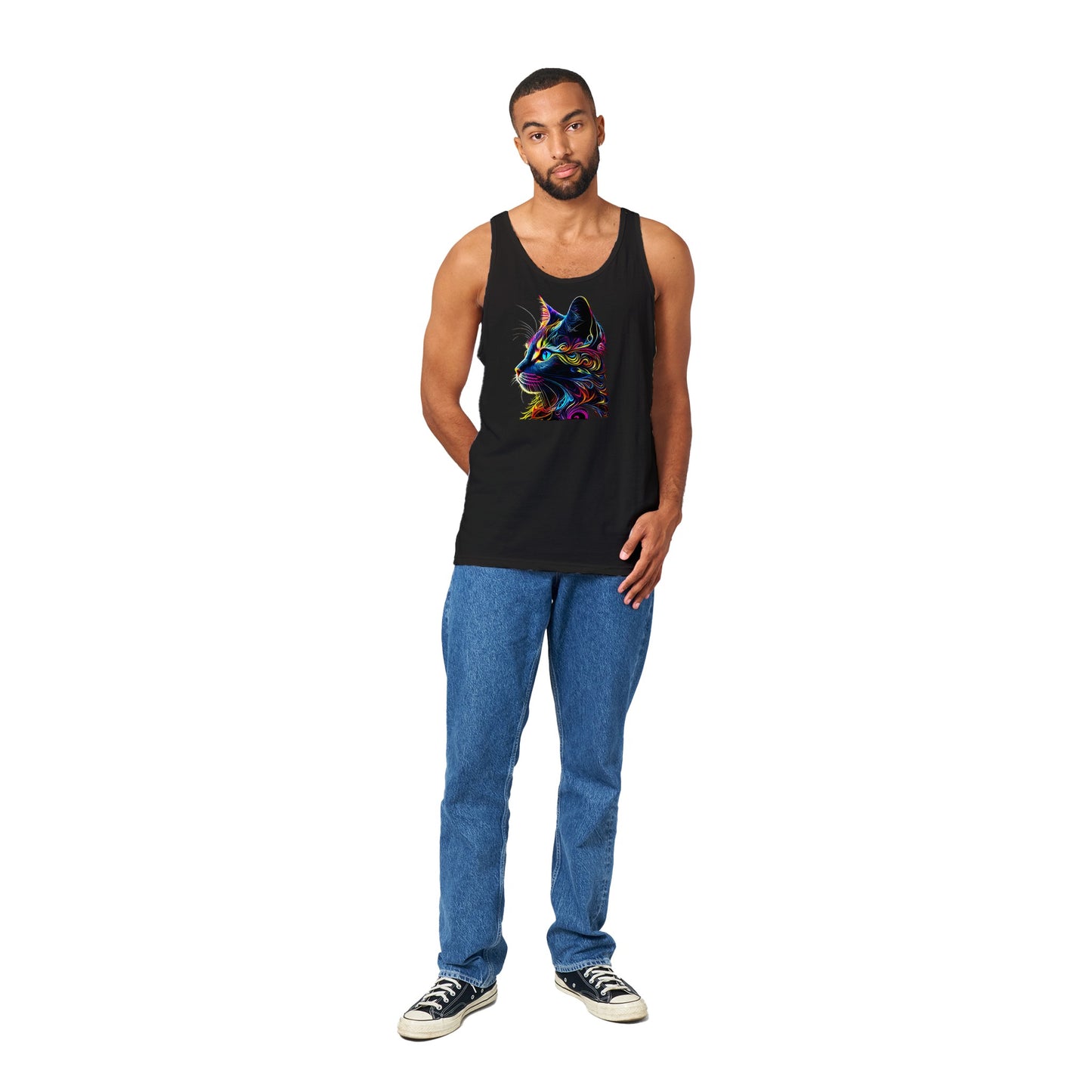 Colorful Kitty Premium Unisex Tank Top
