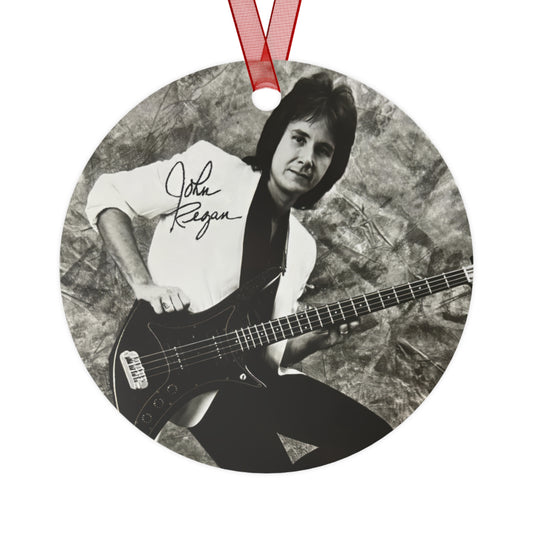 John Regan Two Sided Metal Christmas Ornament