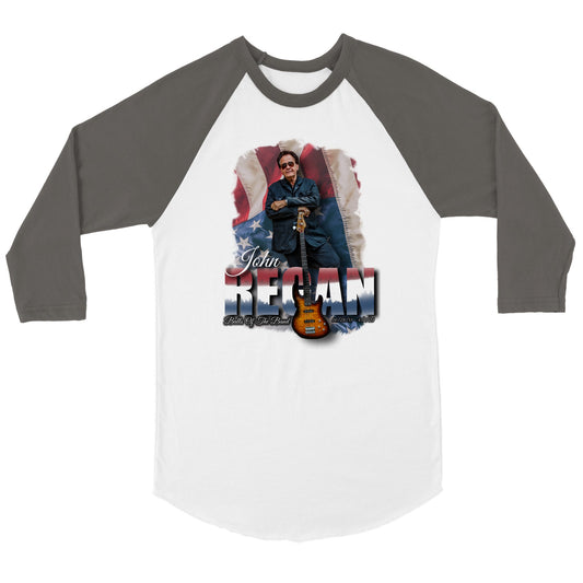 John Regan (America) Unisex 3/4 sleeve Raglan T-shirt