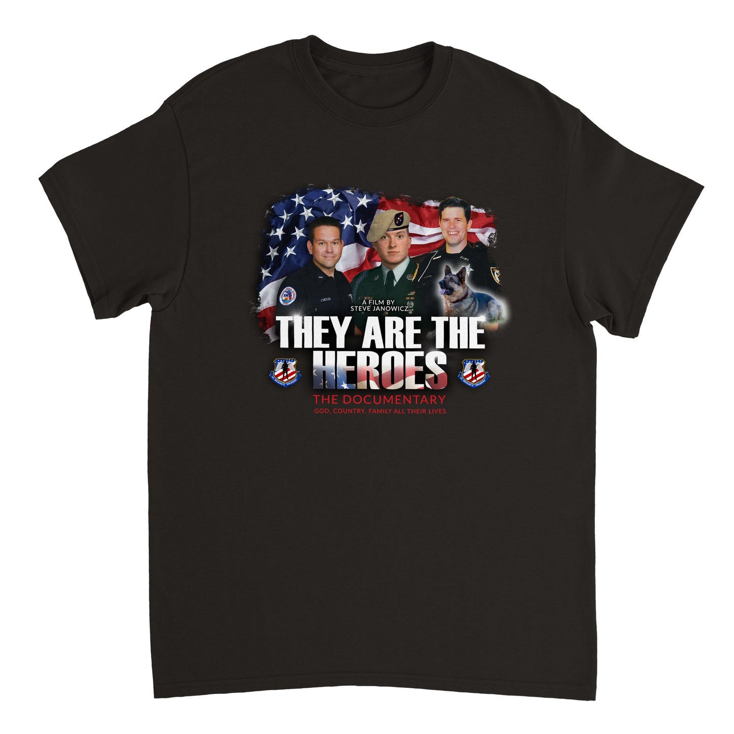 Heroes - Heavyweight Unisex Crewneck T-shirt