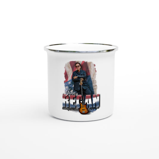 John Regan (America) White 12oz Enamel Mug