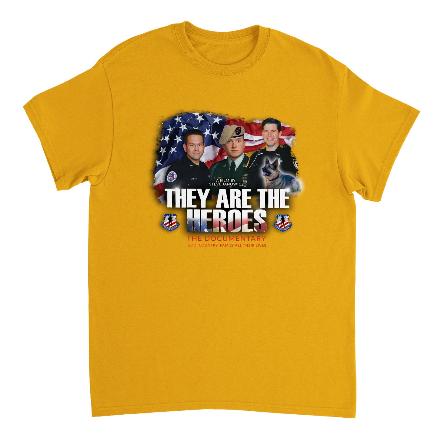 Heroes - Heavyweight Unisex Crewneck T-shirt