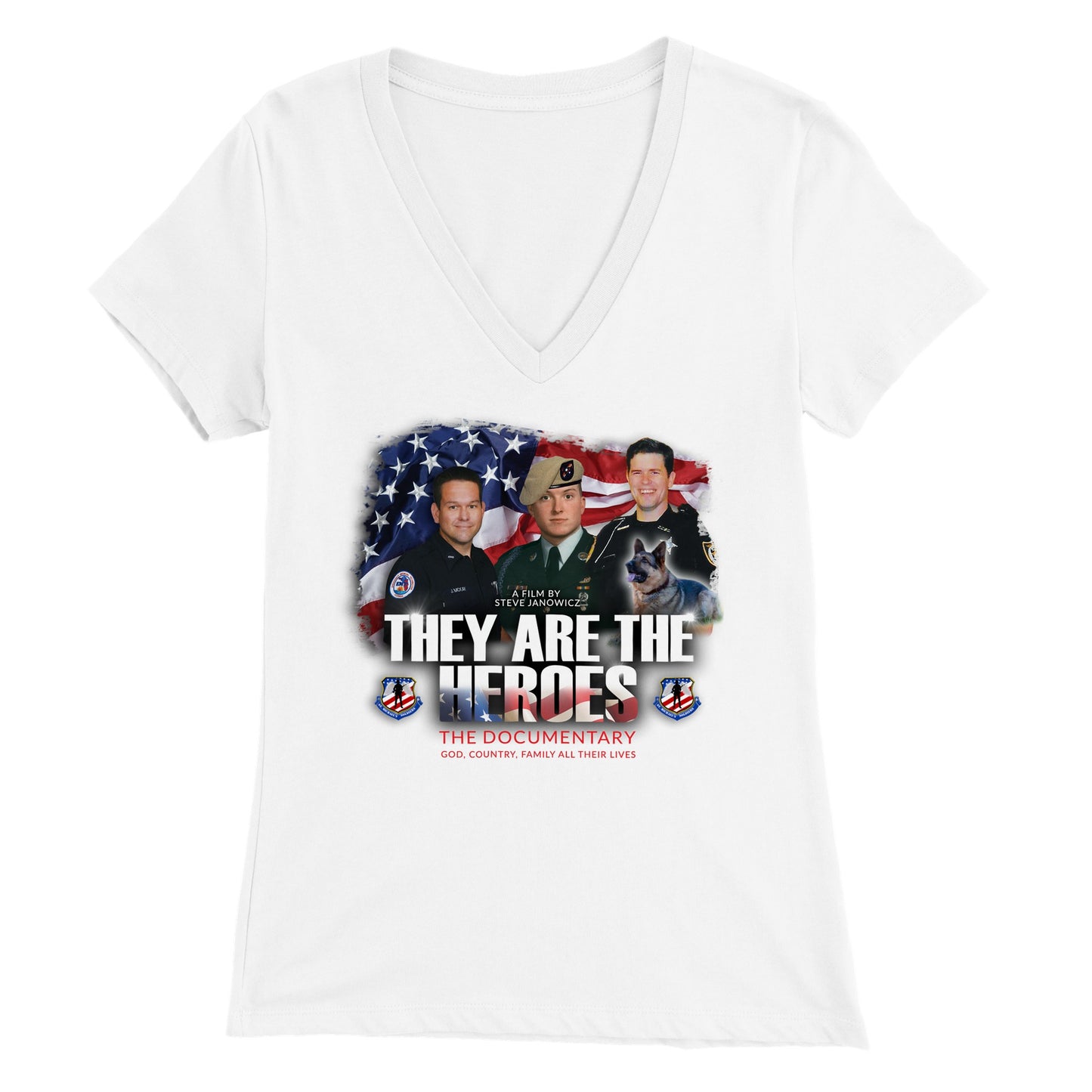 Hereos - Premium Womens V-Neck T-shirt