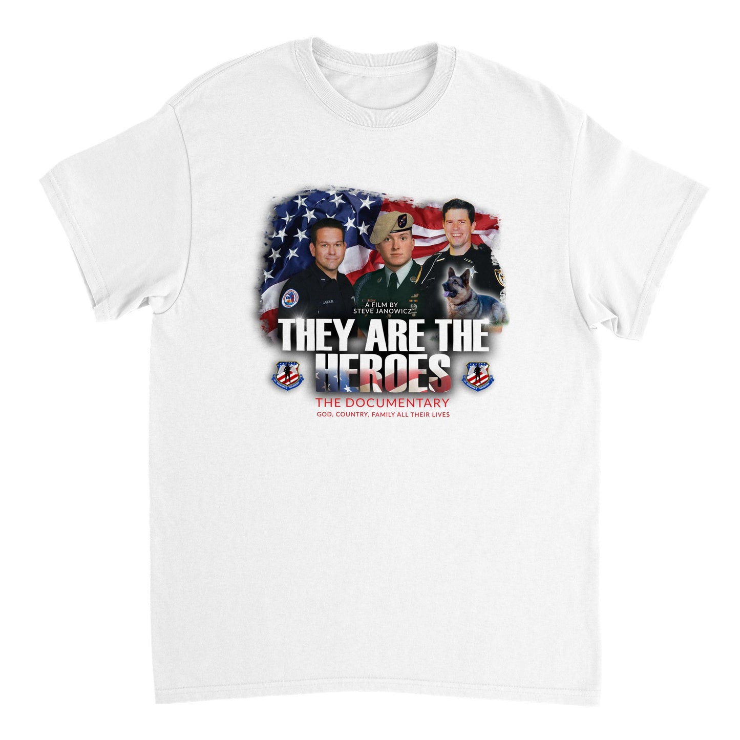 Heroes - Heavyweight Unisex Crewneck T-shirt
