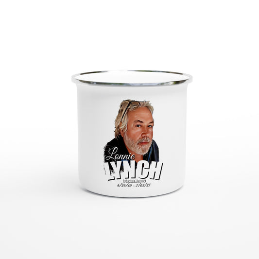 Lonnie Lynch White 12oz Enamel Mug