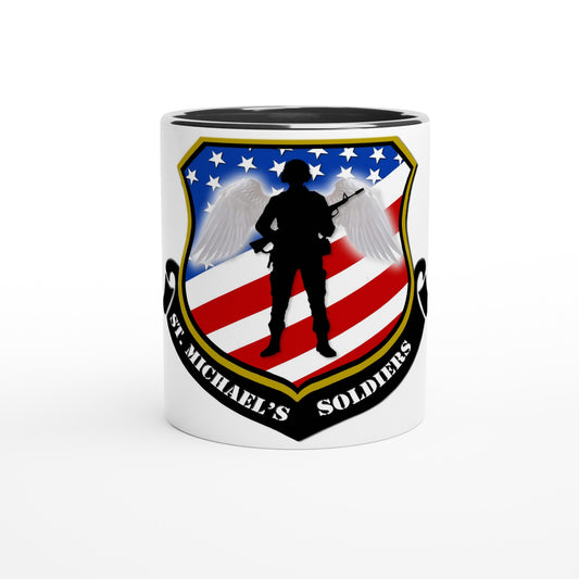 SMS White 11oz Ceramic Mug with Color Inside