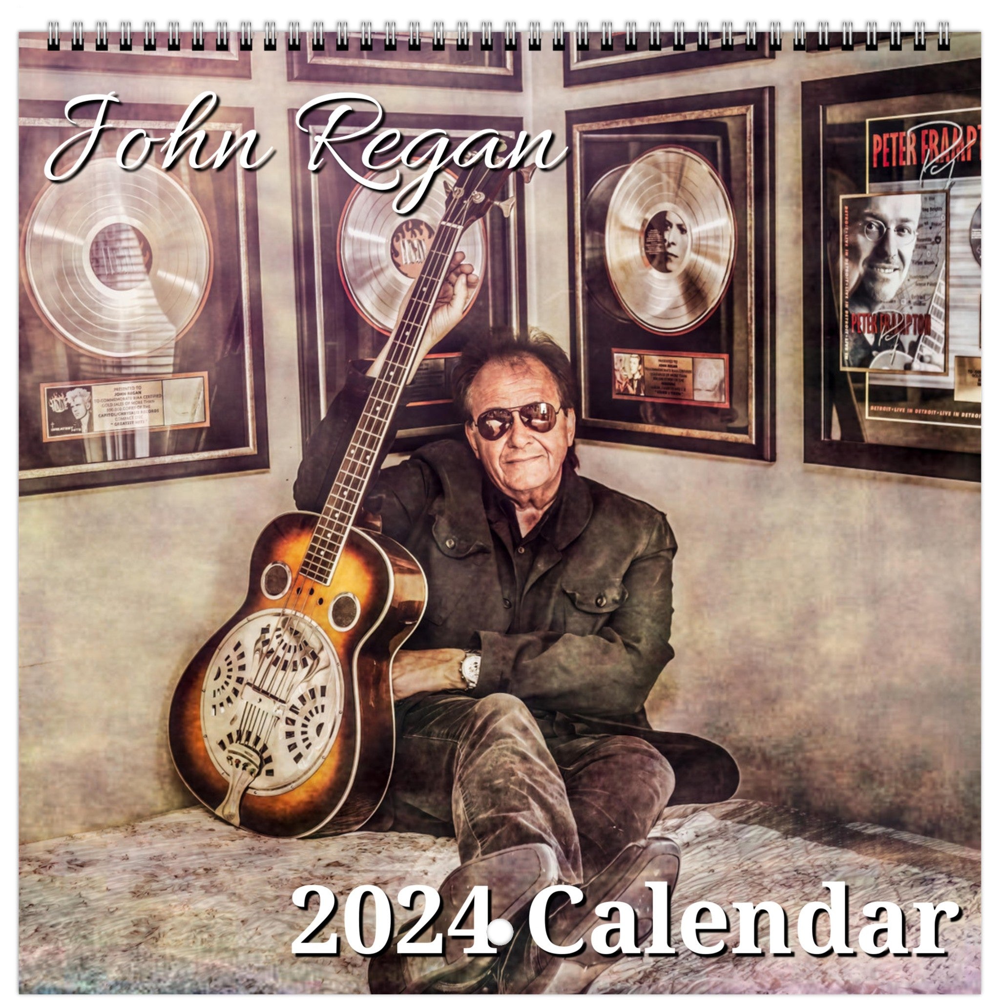 John Regan 2024 Wall calendar (US & CA) Steve’s Music Merch
