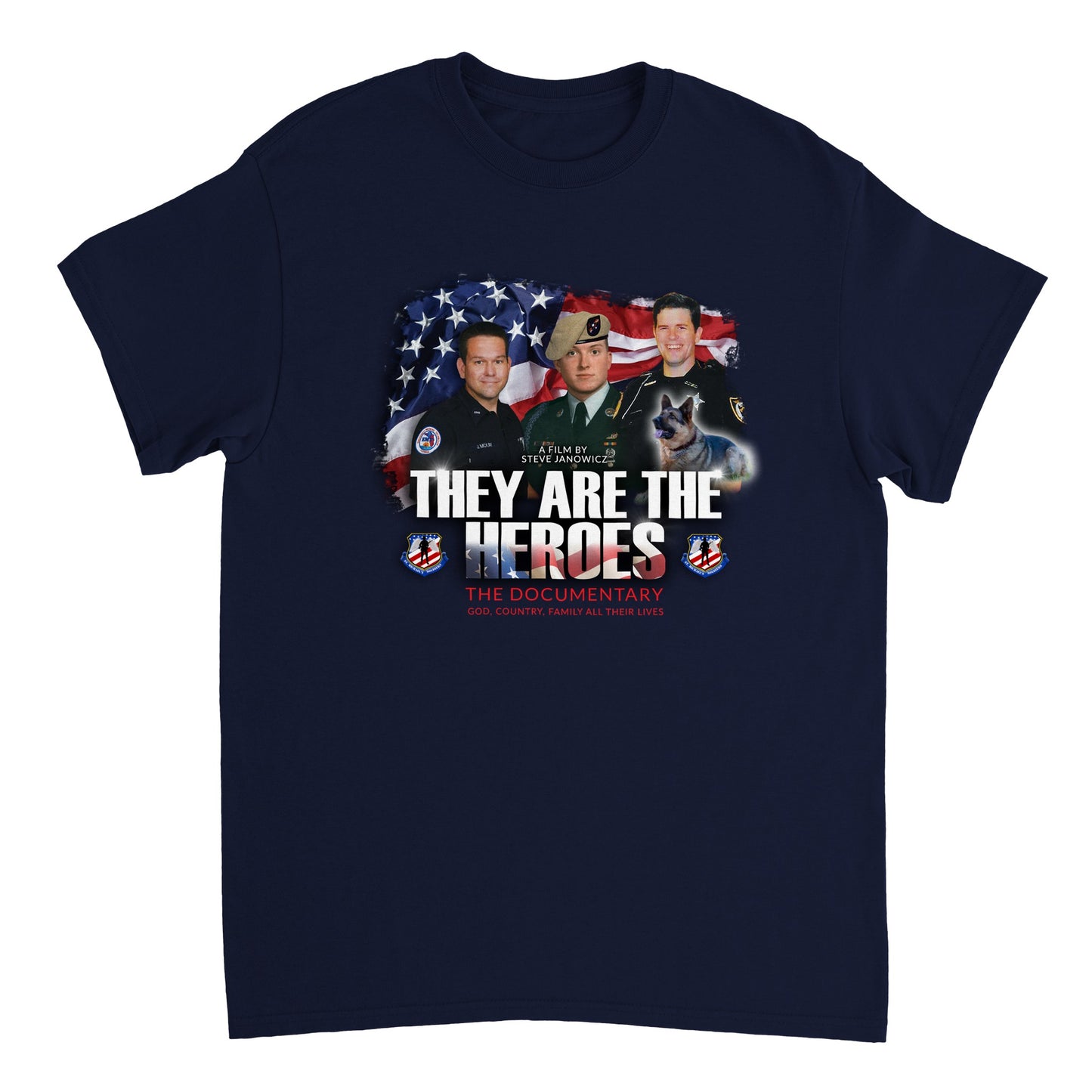 Heroes - Heavyweight Unisex Crewneck T-shirt