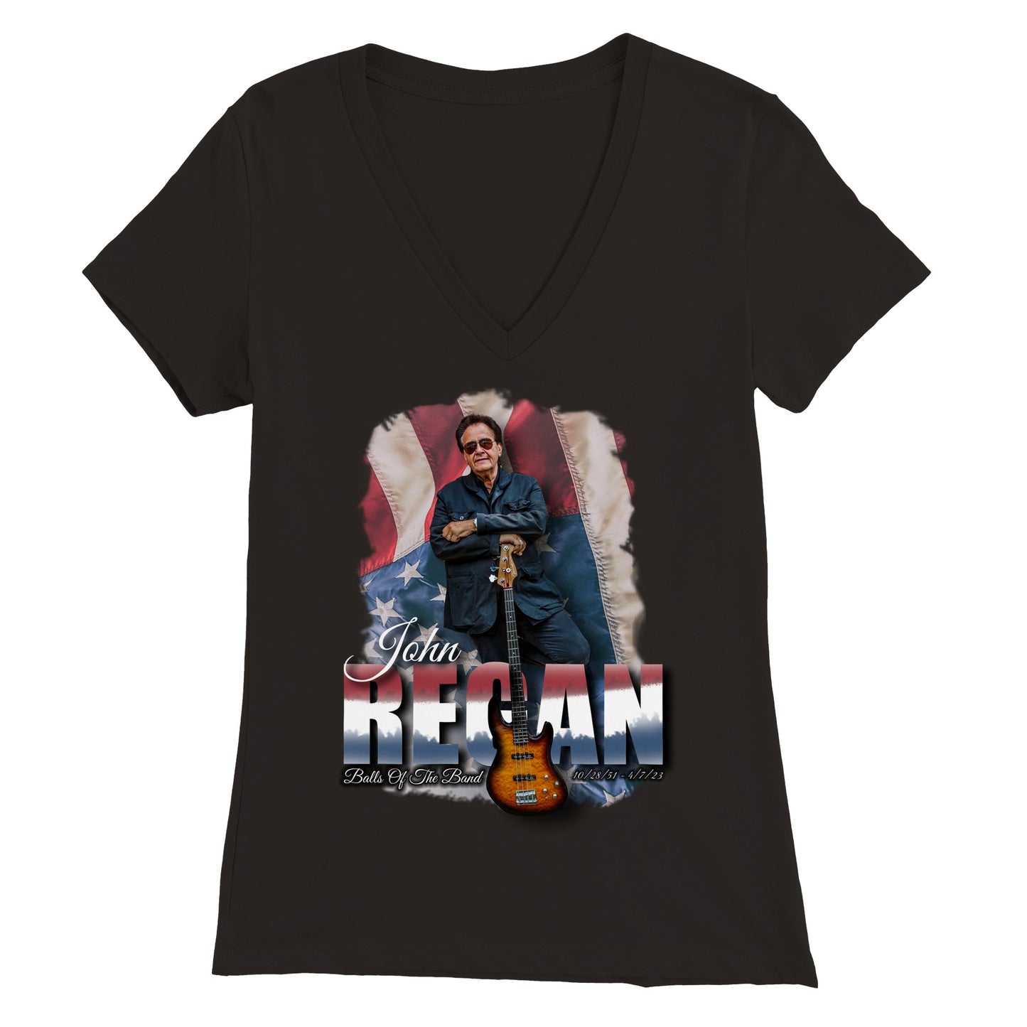 John Regan (America) Premium Womens V-Neck T-shirt