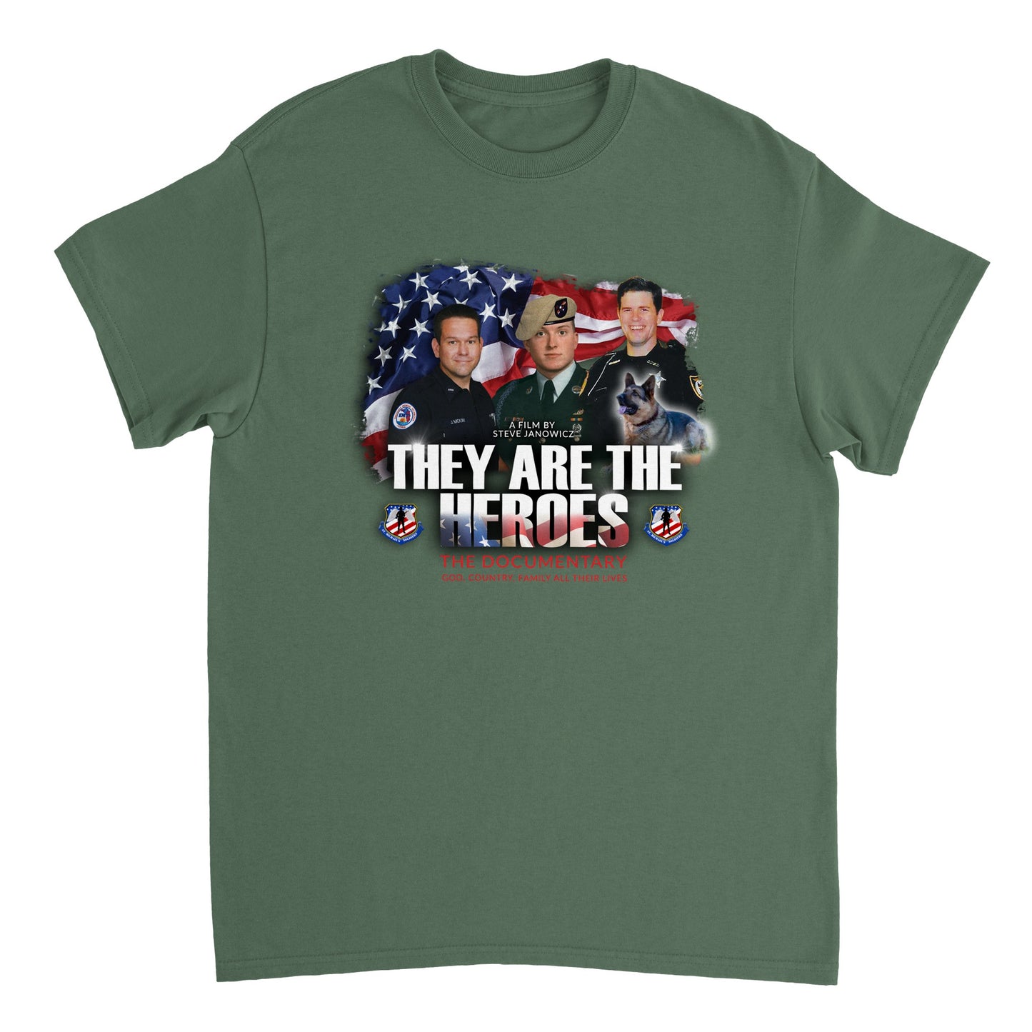 Heroes - Heavyweight Unisex Crewneck T-shirt