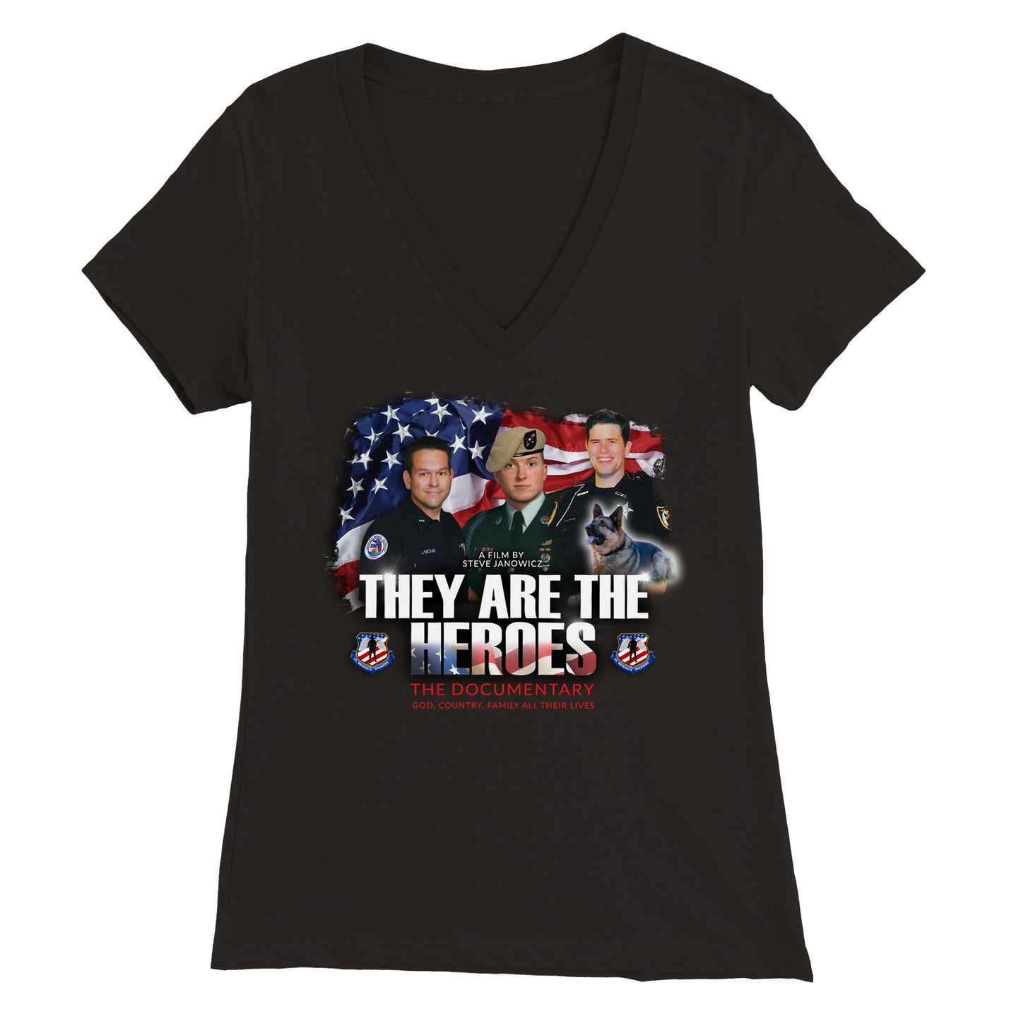 Hereos - Premium Womens V-Neck T-shirt
