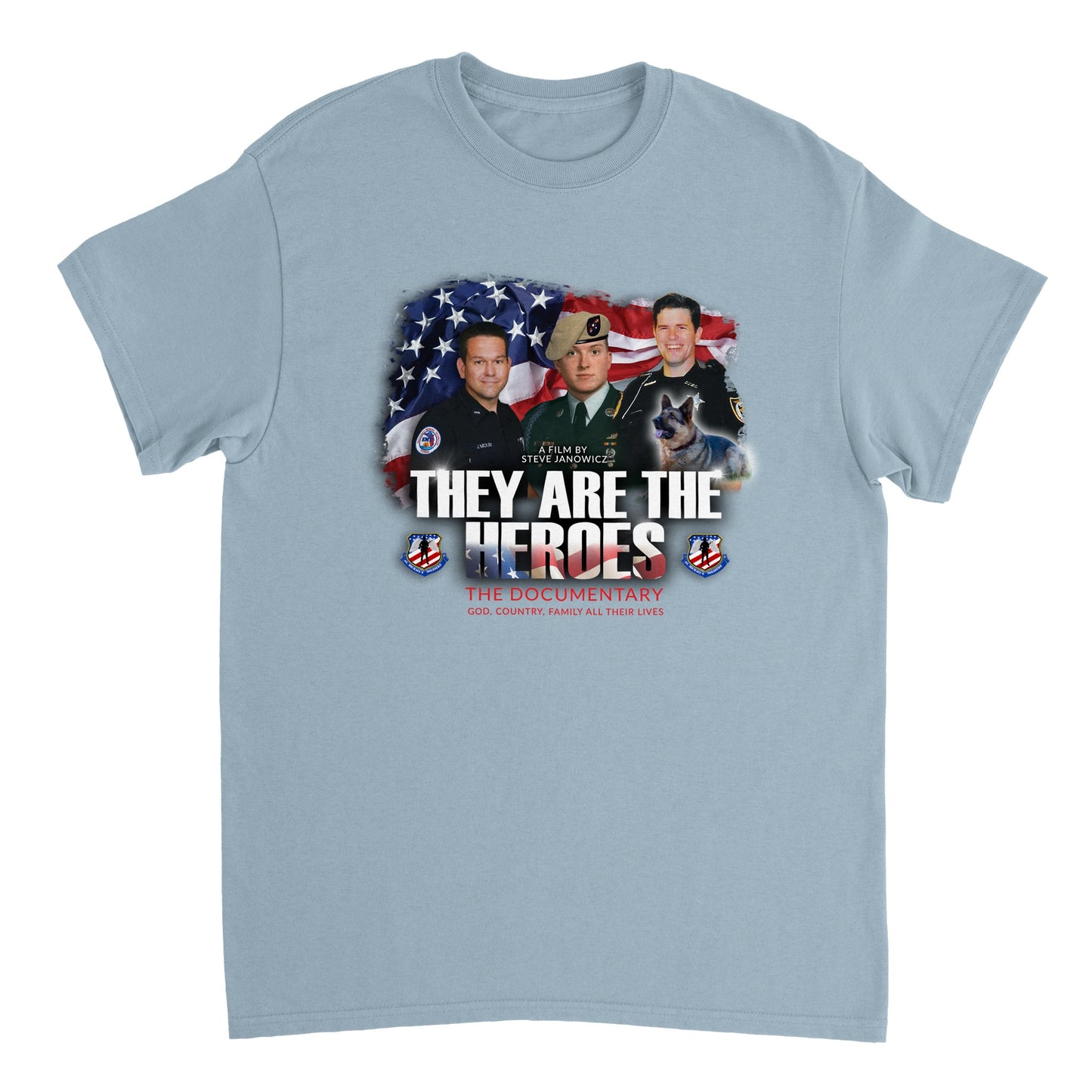 Heroes - Heavyweight Unisex Crewneck T-shirt
