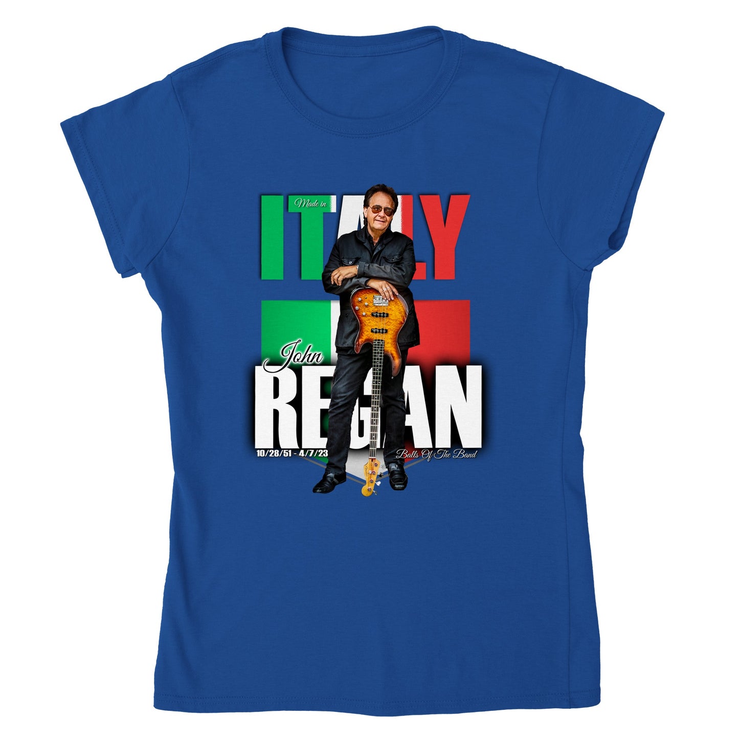 Made In Italy John Regan Classic Womens Crewneck T-shirt