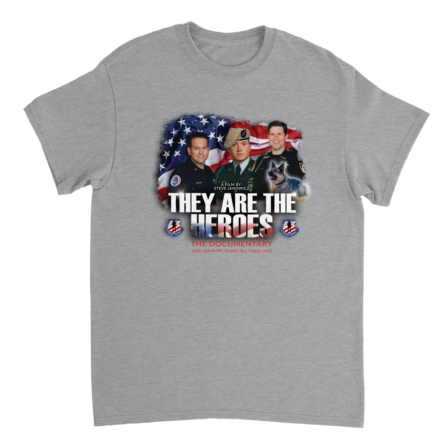 Heroes - Heavyweight Unisex Crewneck T-shirt