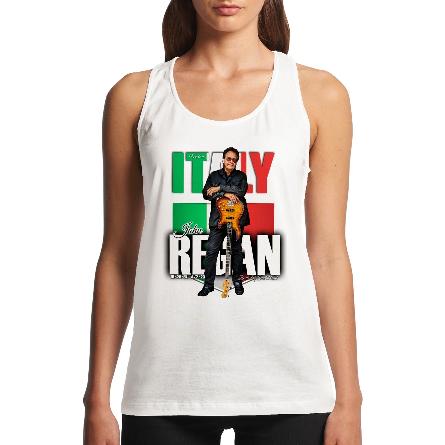 Made In Italy John Regan Performance Womens Tank Top