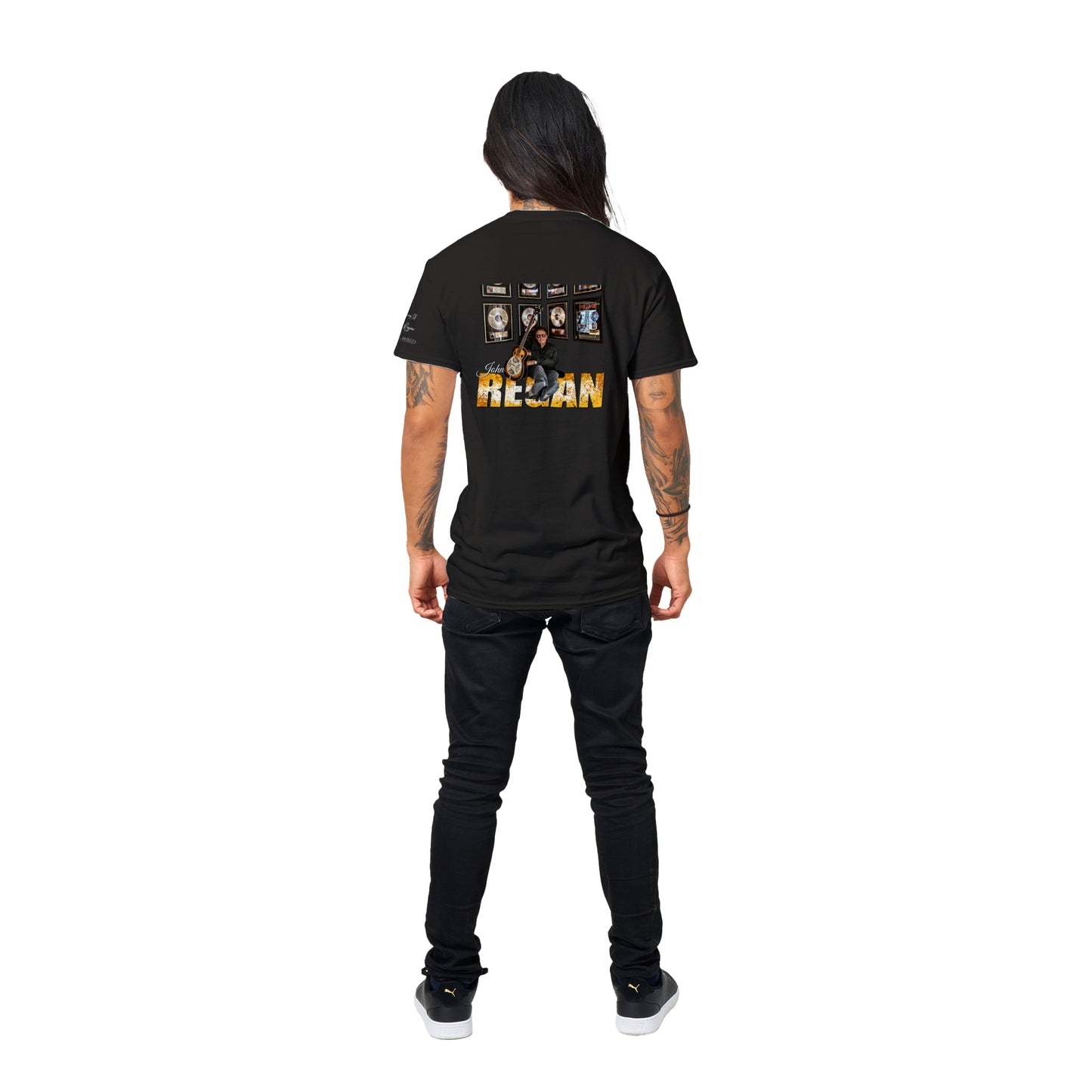 John Regan (Legend) 2 Sided w/ In Memory Of on sleeve Heavyweight Unisex Crewneck T-shirt