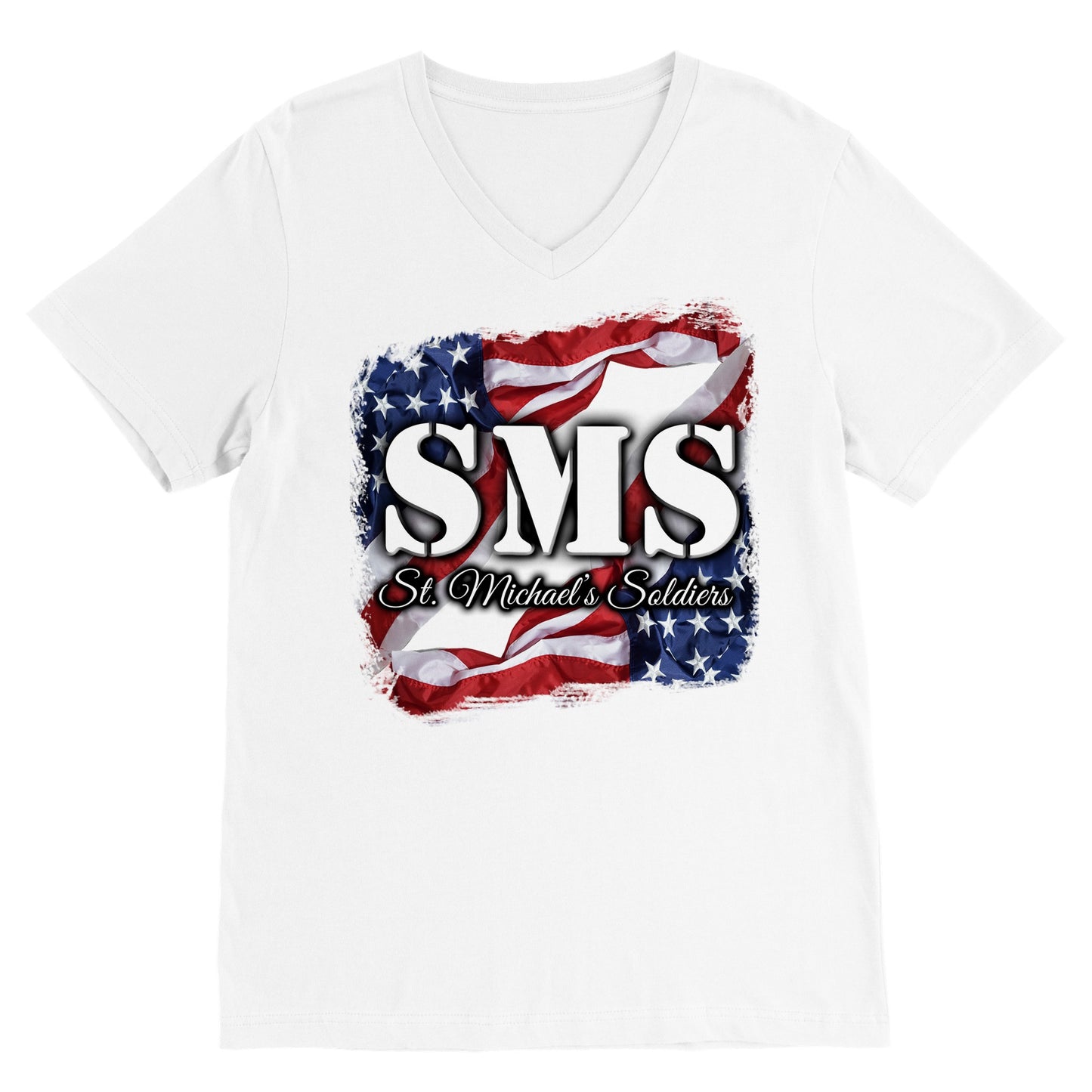 SMS (Flag1) - Premium Unisex V-Neck T-shirt