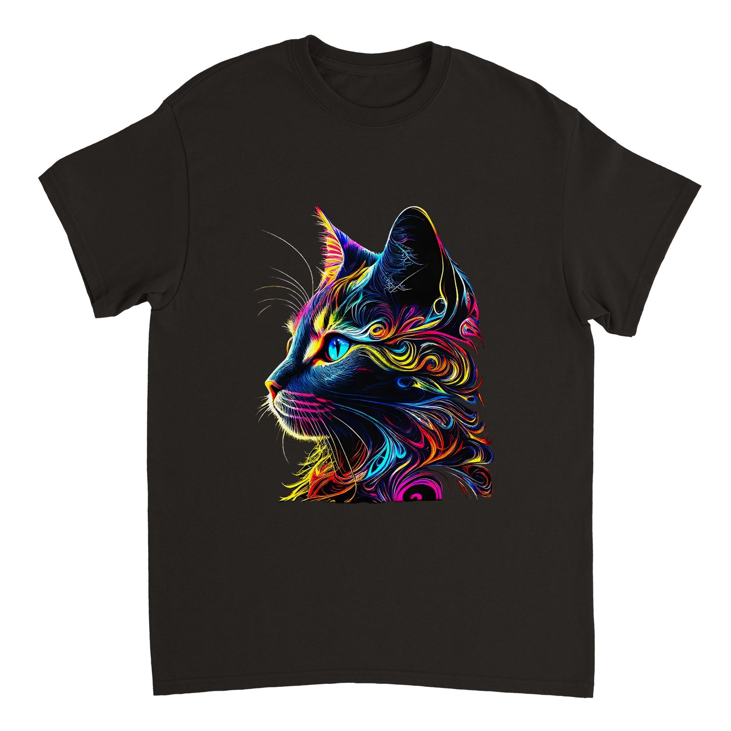 Colorful Kitty Heavyweight Unisex Crewneck T-shirt