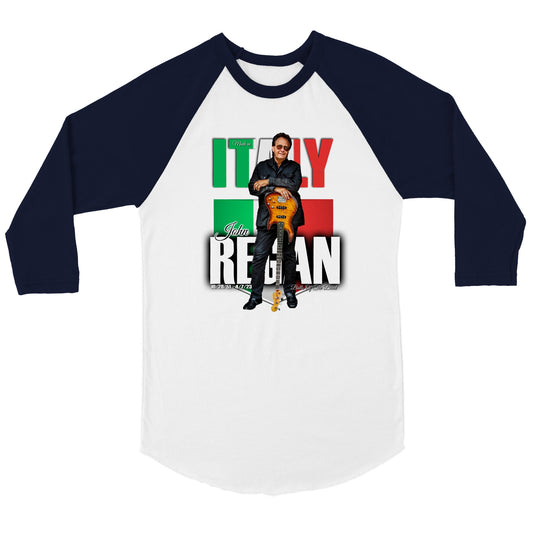 Made In Italy John Regan Unisex 3/4 sleeve Raglan T-shirt