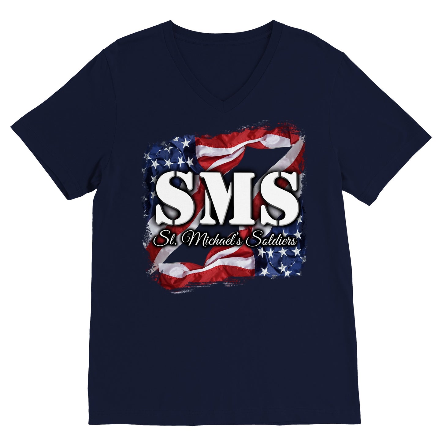 SMS (Flag1) - Premium Unisex V-Neck T-shirt