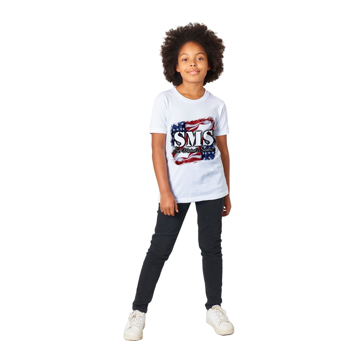 SMS (Flag1) - Premium Kids Crewneck T-shirt