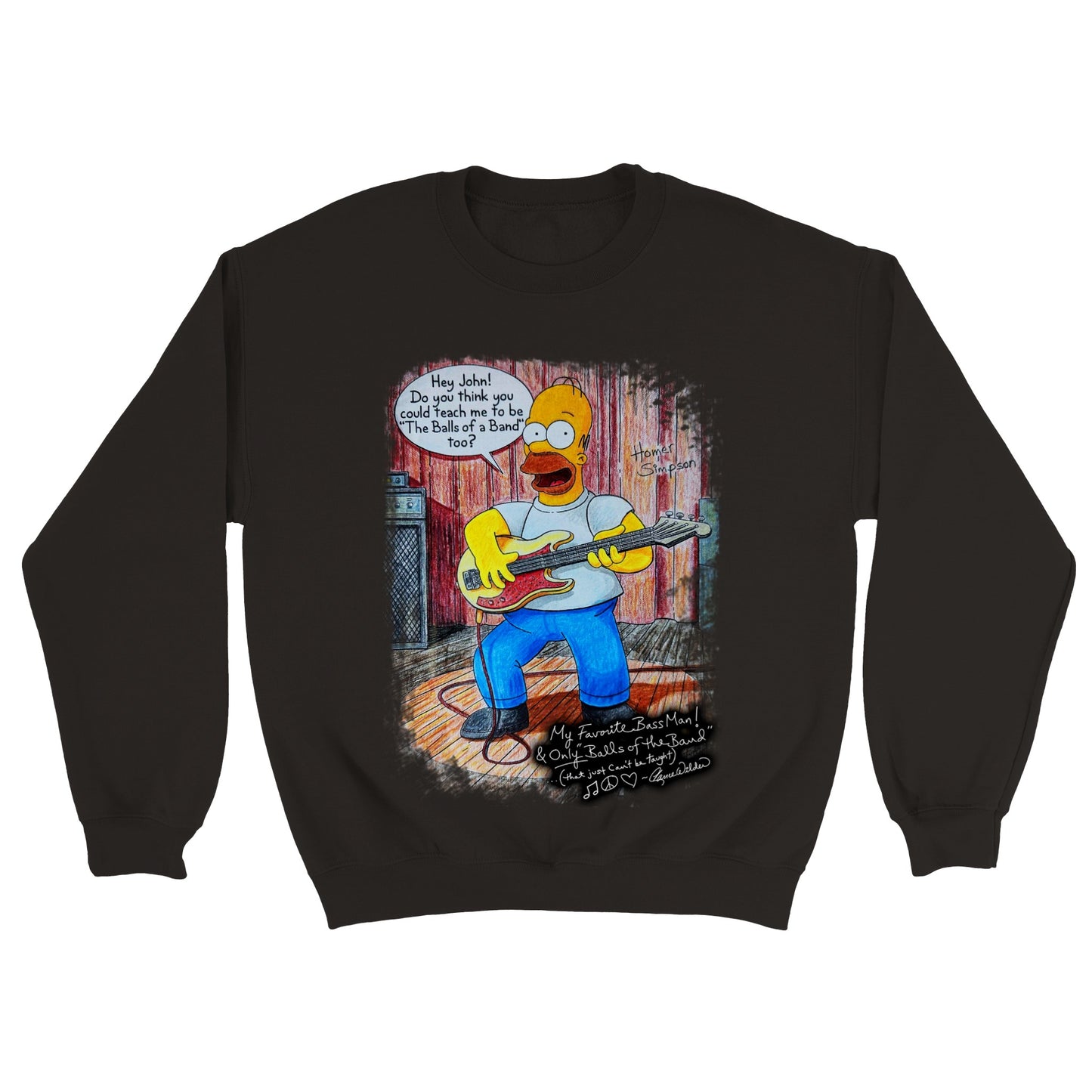John Regan Homer Simpson (BOTB3) Heavyweight Unisex Crewneck T-shirt - Classic Unisex Crewneck Sweatshirt