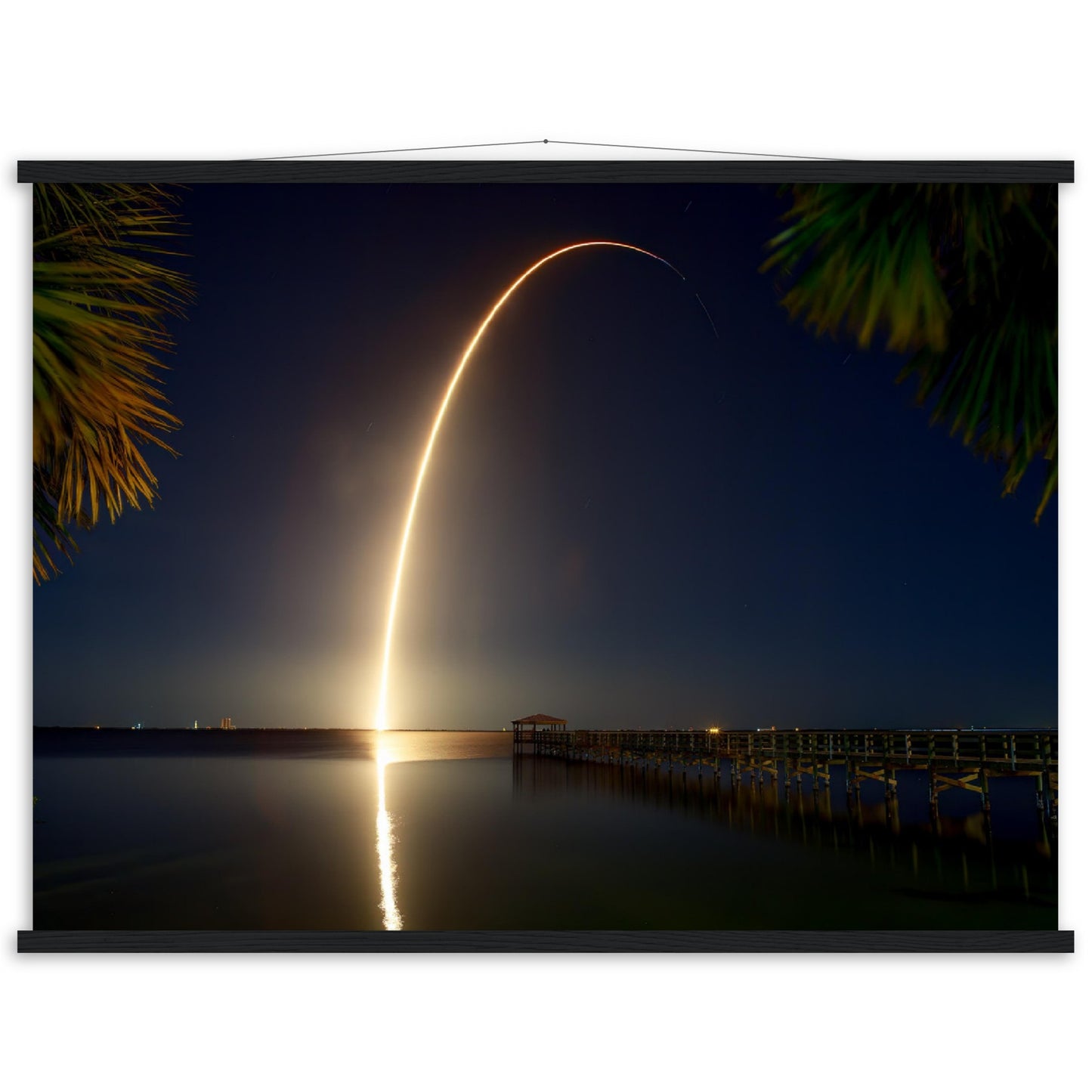 Falcon 9 launch Premium Matte Paper Poster with Hanger