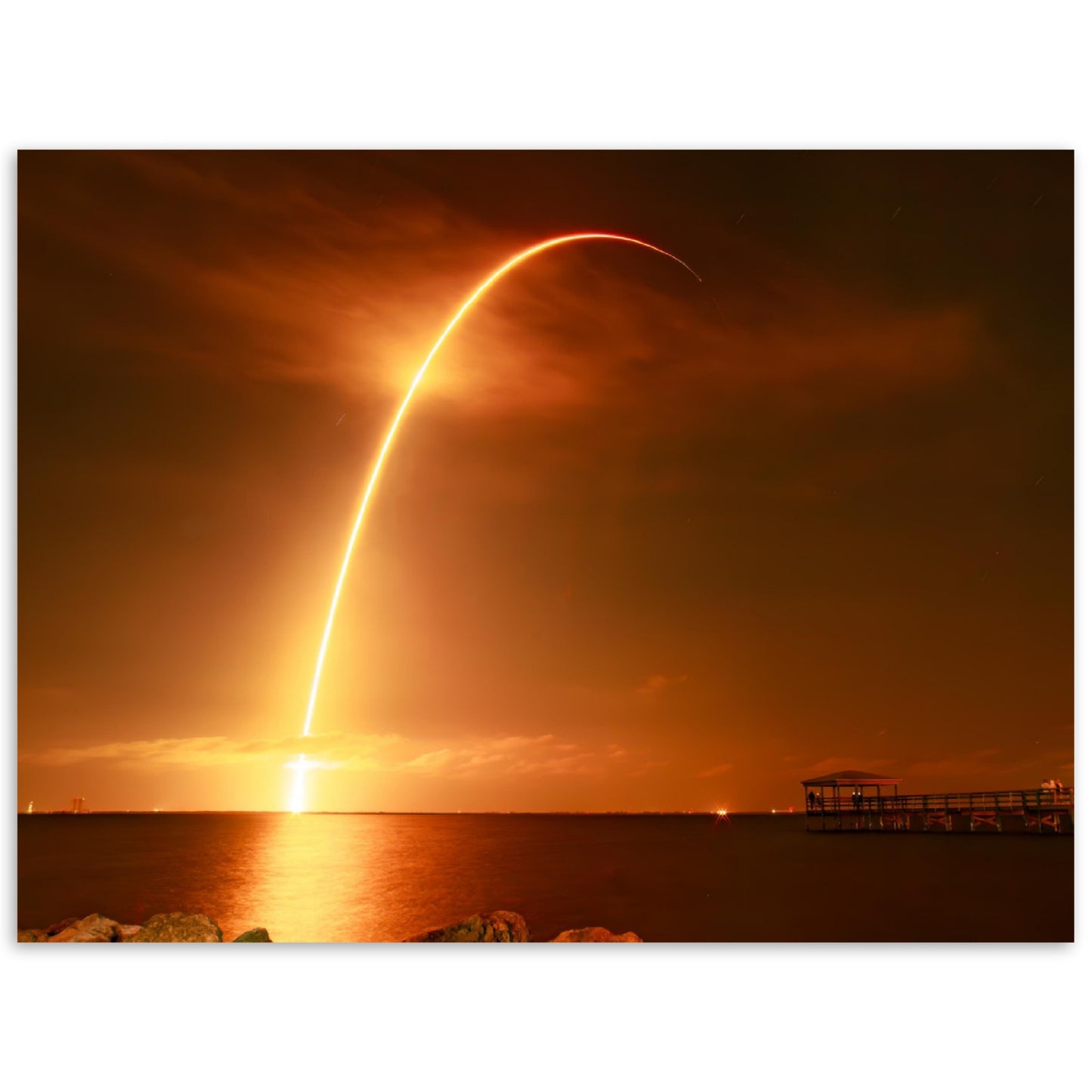 Falcon 9 Launch - Premium Matte Paper Poster